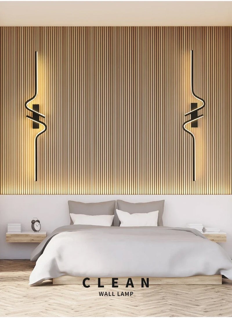 LOOPITYS （Tricolour light-60CM-R）Modern wall lights Home appliances Nordic style long lumen home decoration Bedroom dining room TV wall lighting fixtures，wall lamp  - Image 5