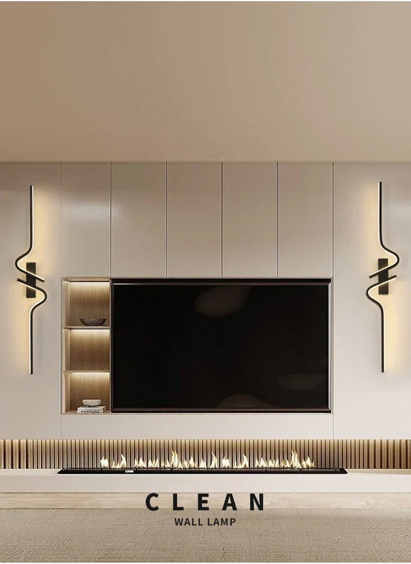 LOOPITYS （Tricolour light-60CM-R）Modern wall lights Home appliances Nordic style long lumen home decoration Bedroom dining room TV wall lighting fixtures，wall lamp  - Image 4