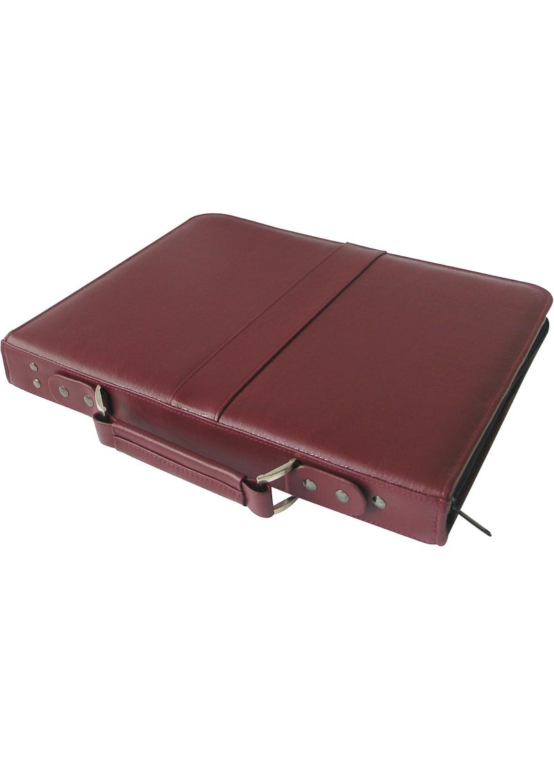 Alvin Premier Series Leather Presentation Cases Size 14 H x 17 W Color Burgundy  - Image 1