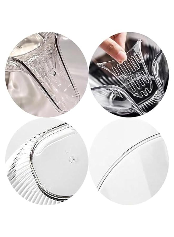 2 Packs Multi-Functional Drain Basket, 2023 Fruit Cleaning Bowl with Strainer Container, Kitchen Sink Food Catcher Drainer Filter with Funnel, Kitchen Utensils Food Drainer for Vegetables Fruit Sala  - Image 3