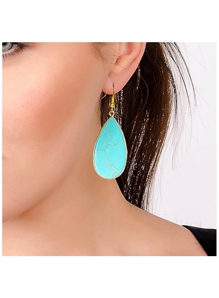 Teardrop Crystal Dangle Earrings for Women - Elegant Long Drop Earrings - Image 2