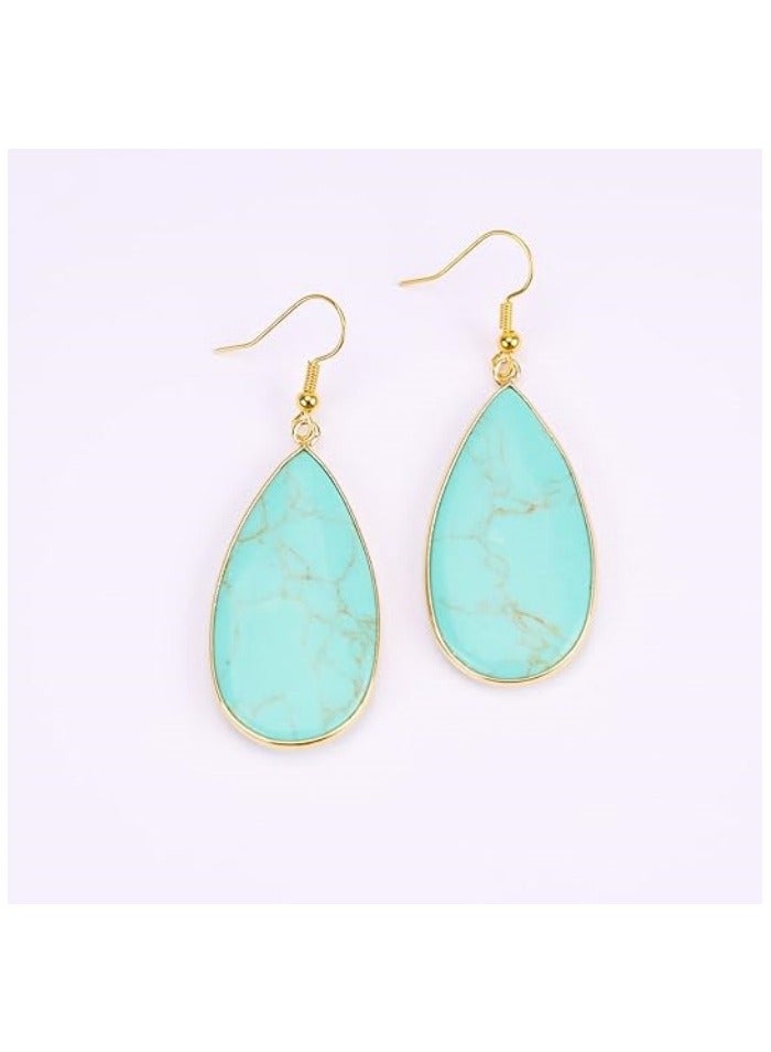 Teardrop Crystal Dangle Earrings for Women - Elegant Long Drop Earrings - Image 3