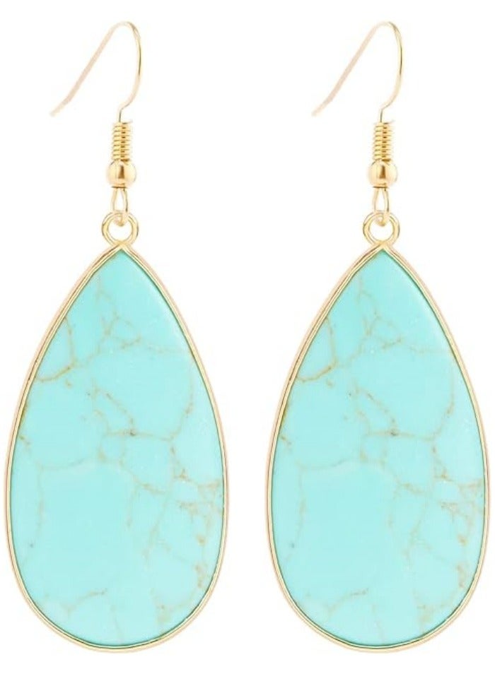 Teardrop Crystal Dangle Earrings for Women - Elegant Long Drop Earrings - Image 1