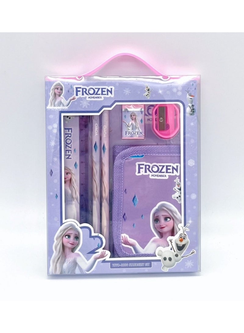 Huitich 6-Piece Frozen Style Stationery Kit: Perfect Gift Set for Kids & Fans - Image 3