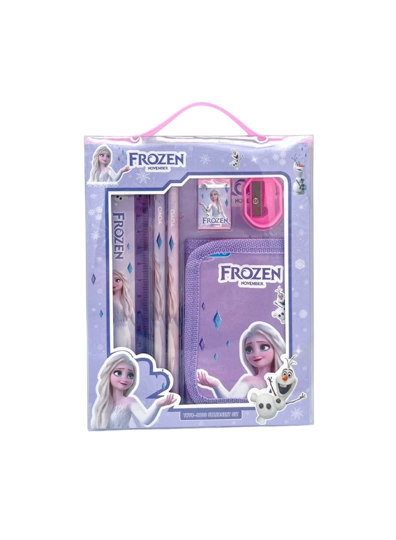Huitich 6-Piece Frozen Style Stationery Kit: Perfect Gift Set for Kids & Fans - Image 1