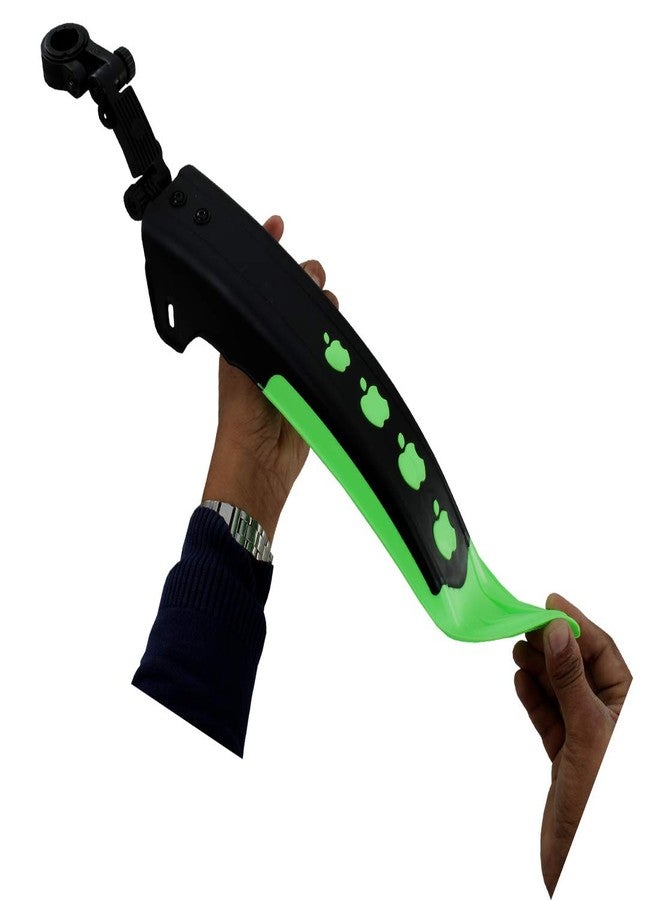 SHIVEXIM ® Colorful Bike Mud Flaps Cycling Bicycle Wings Front and Back Mudguard Full Length Front and Rear Fender (Green) - Image 3