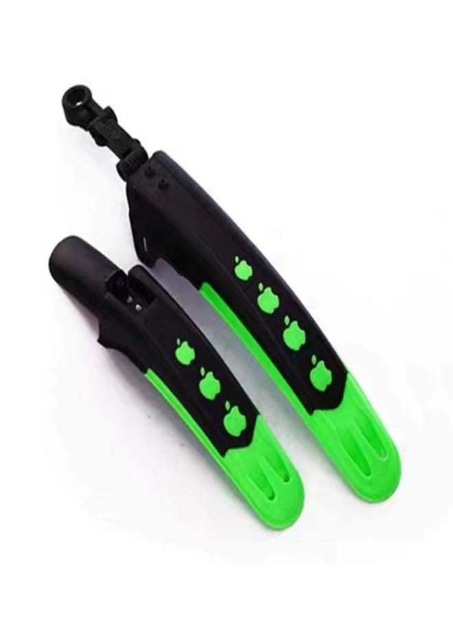 SHIVEXIM ® Colorful Bike Mud Flaps Cycling Bicycle Wings Front and Back Mudguard Full Length Front and Rear Fender (Green) - Image 1