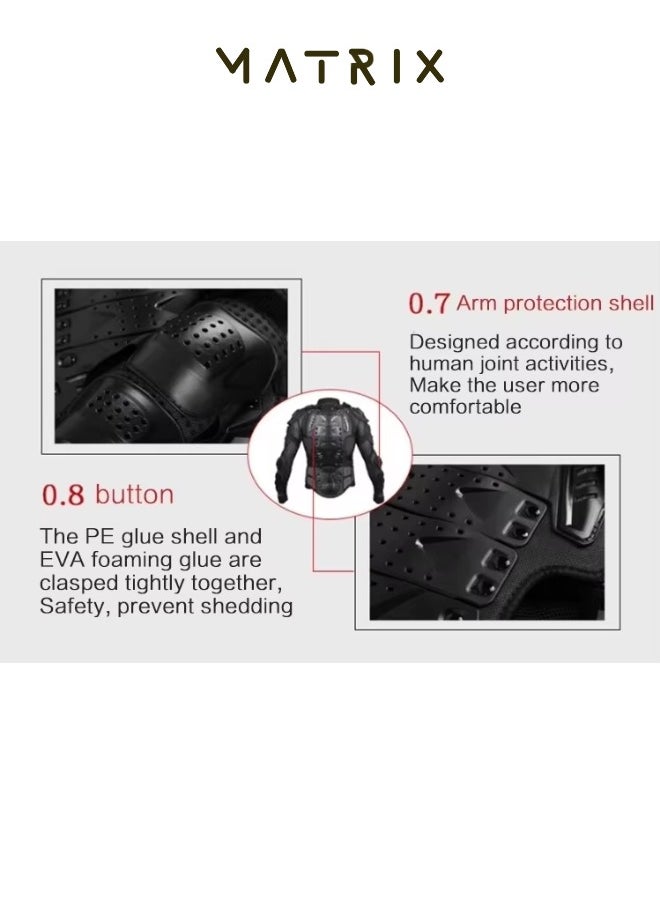 MATRIX - Motorcycle Full Body Armored Protective Jacket X-Large (XL) - Image 1