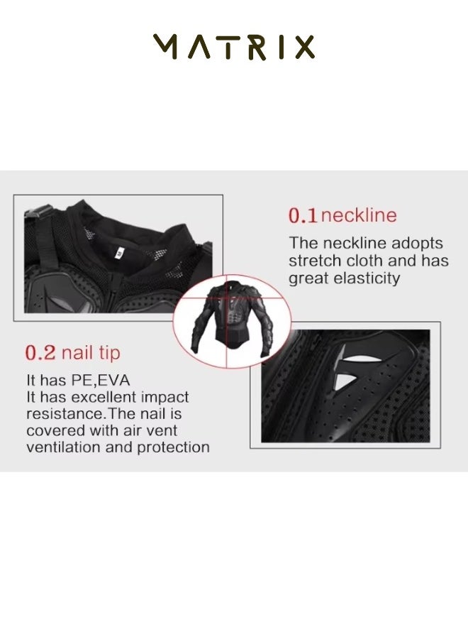 MATRIX - Motorcycle Full Body Armored Protective Jacket X-Large (XL) - Image 1