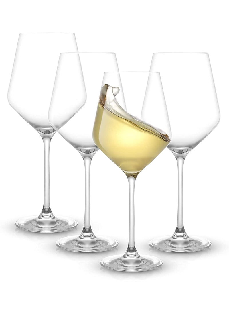 BLISS START BLISS START Crystal White Or Red Wine Glass 360 ML Crystal Wine Glasses Long Stem Crysal Clear Whisky Glass for Bar Home Office Set of 4  - Image 1