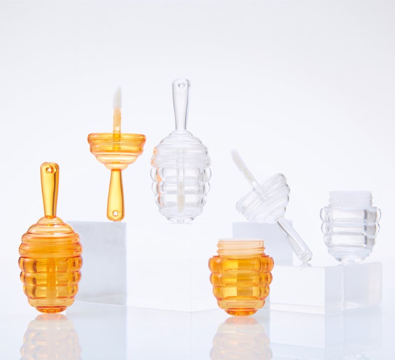 Mini Bee Square Honeycomb Lip Gloss Lip Glaze Lip Gloss Empty Tube Lipstick Tube Selling Cosmetic Packaging Materials - Image 3