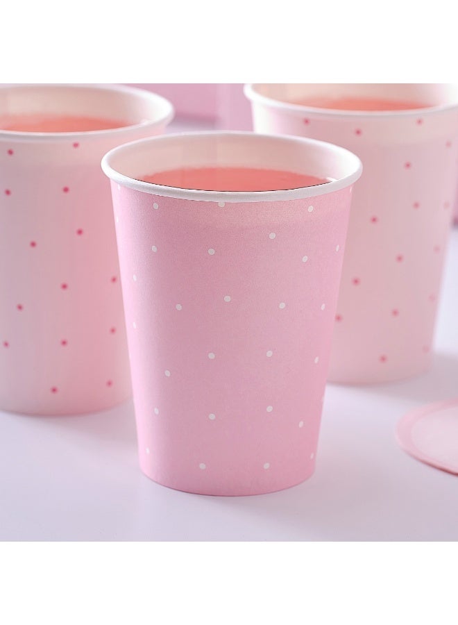Ginger Ray Pink Polka Dot Paper Cups - Image 3
