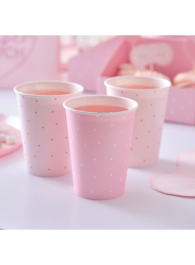 Ginger Ray Pink Polka Dot Paper Cups - Image 4