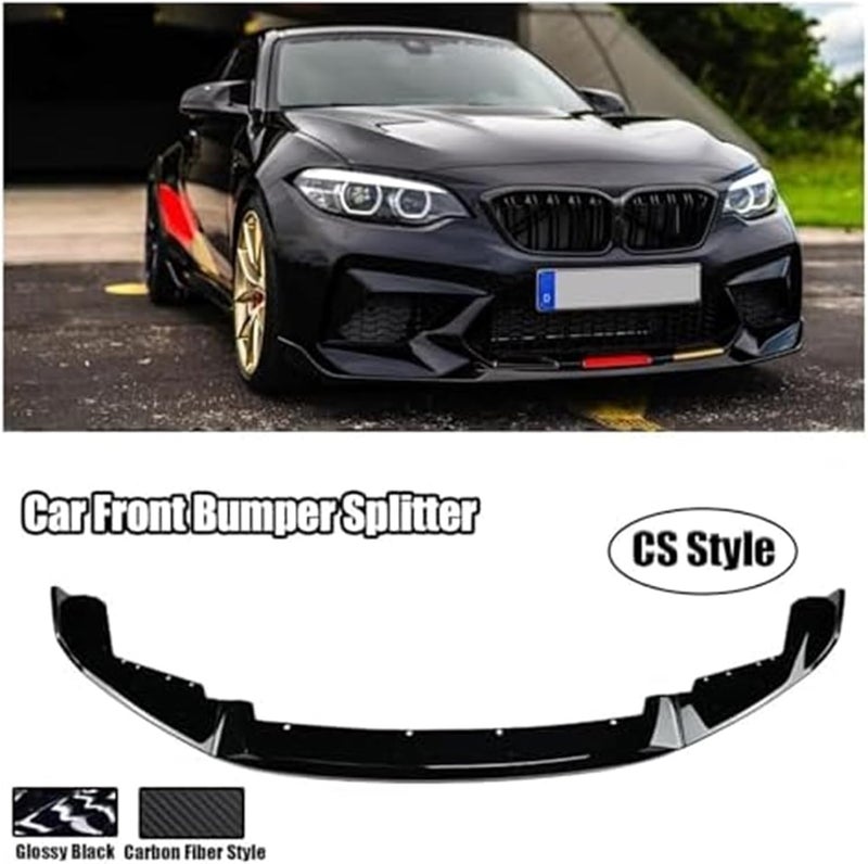 Wivplex CS Style Front Bumper Spoiler Lip for BMW F87 M2 - Image 5