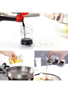 Soy Sauce Pot Lead-Free Bottle Oil Container No Drip Pourer for Salad Dressing Cruets for Balsamic Vinegar, Soy Sauce Kitchen Clear Acrylic Soy Sauce Vinegar Olive Oil Bottle BBQ Seasoning Liquid Dispenser (120ml) - pzsku/Z7F2F13740C7897063C60Z/45/_/1733230342/df9ae8fa-33bd-44fc-9b64-1948b3790f26