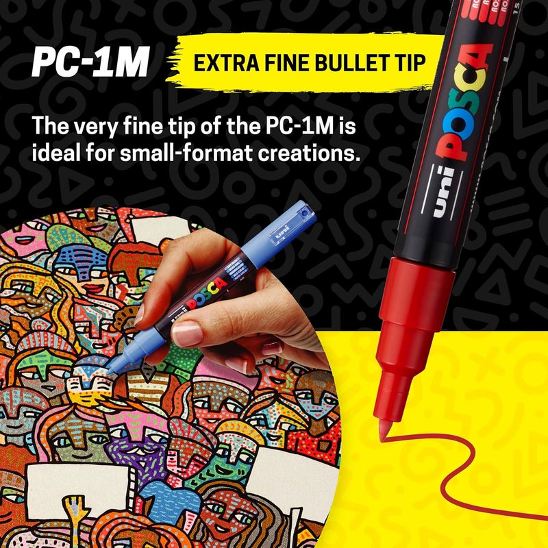 uni 12 Posca Paint Markers Set - Image 3