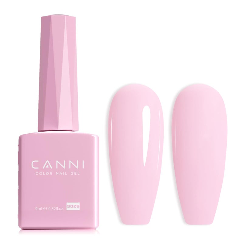 CANNI Light Pink Gel Nail Polish - 1Pcs Baby Pink Gel Polish Pale Pink Color High Gloss Soak Off U V French Nail Manicure Salon DIY - Image 1