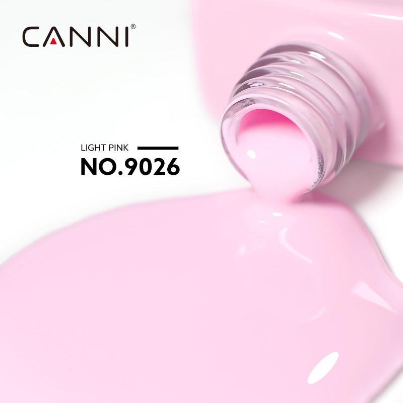 CANNI Light Pink Gel Nail Polish - 1Pcs Baby Pink Gel Polish Pale Pink Color High Gloss Soak Off U V French Nail Manicure Salon DIY - Image 2