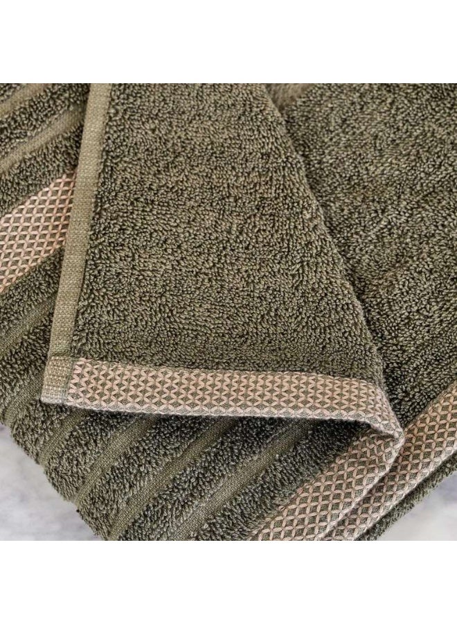 Pan Home Olive Stripe Terry Hand Towel 50x90 cm - Image 3