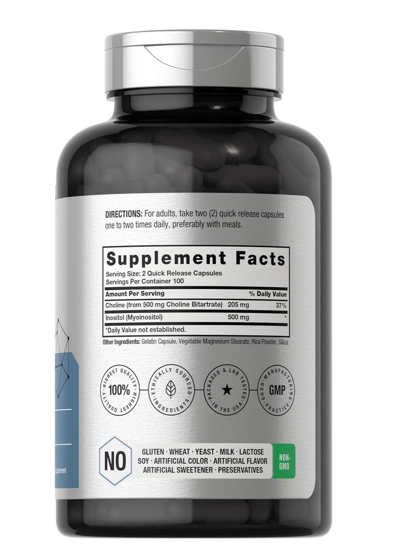 Horbaach - Choline Inositol 1000 mg 200CT - Image 1