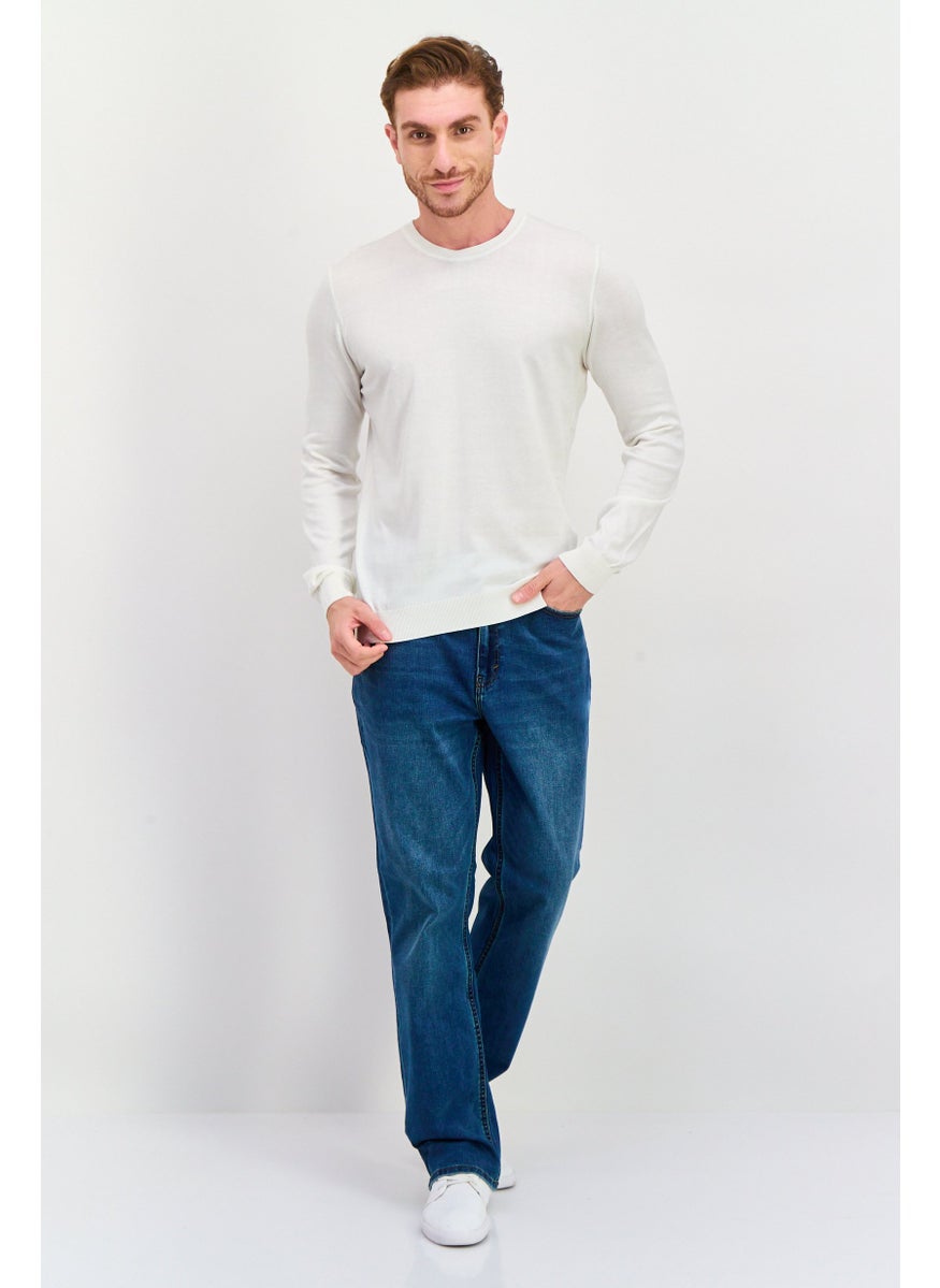 Seven 7 - Men Regular Fit Washed Denim Jean, Blue - Image 1