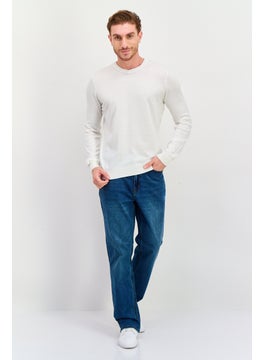 Seven 7 Men Regular Fit Washed Denim Jean, Blue  - Image 4