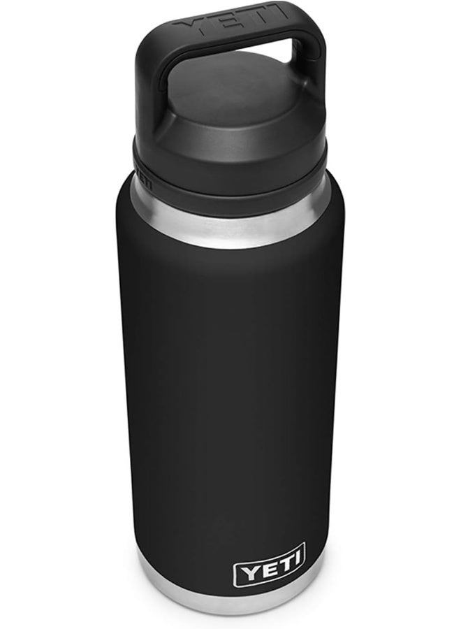 YETI Rambler 36 Oz Bottle, Vacuum Insulated, Stainless Steel With Chug Cap, Black - Image 1