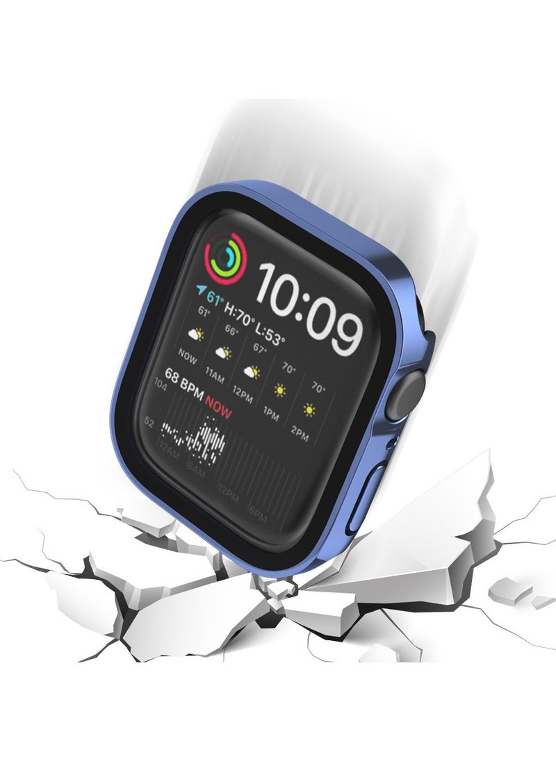 Techmaster Apple Watch 6 7 8 9 40MM 41MM Compatible Rubber Case Screen Protector 360 Case Cover  - Image 2