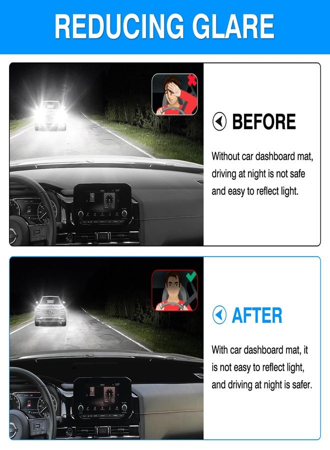 Autorder Dashboard Cover Mat for 2022-2025 Nissan Pathfinder Accessories Dash Cover Upgrade Velvet Dash Mat UV Rays Protector - Image 4