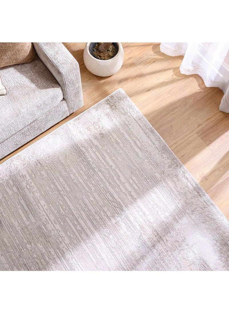 DANUBE HOME Nowa Shine Rug  Polypropylene + Polyester Area Rug Floor Covering L180xW120cm-Cream 231300472178  - Image 1