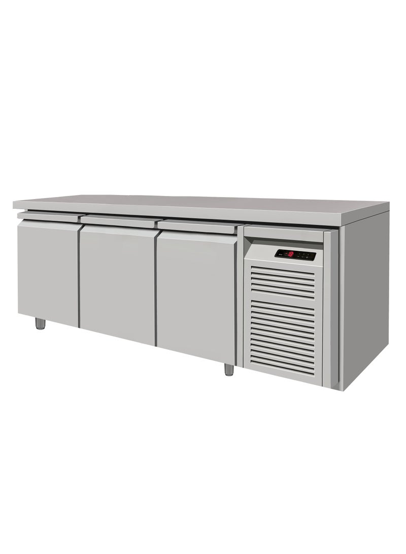 Sofia Refrigeration Commercial Refrigerator Under Counter 3 Doors Chiller, Stainless Steel, Low Noise, 540 Litres Net Capacity - Image 1