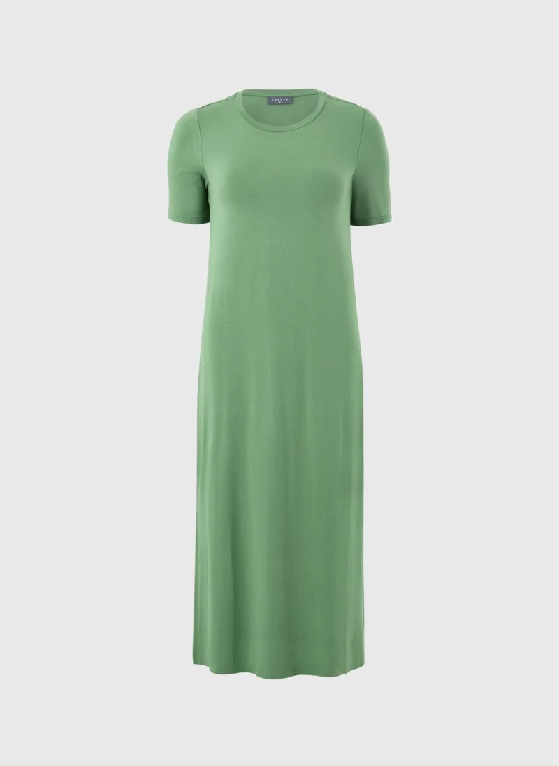 Matalan sage green Green T-Shirt Midi Dress for Women | Best Price UAE