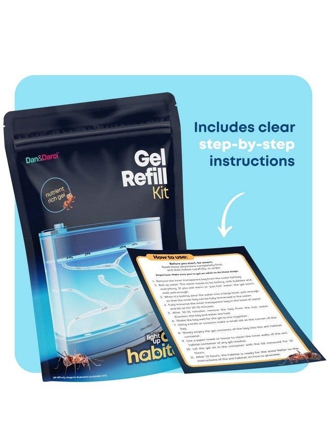 Dan&Darci - Gel Refill For Ant Habitat Gel Compatible With Dan & Darci, Evviva, Navadeal Ant Farms Nutrientrich Gel - Image 1