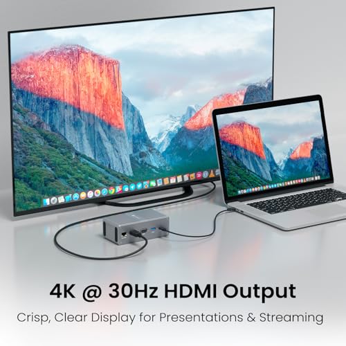 Portronics Mport Vault 13-in-1 USB-C Metal Docking Station, 100W PD Charging, 4K@30Hz HDMI, 1080P VGA, 4× USB 3.0, Gigabit Ethernet, SD/microSD 3.0, USB-C 3.0 & 2.0, 3.5mm Aux, for Windows & macOS - Image 4