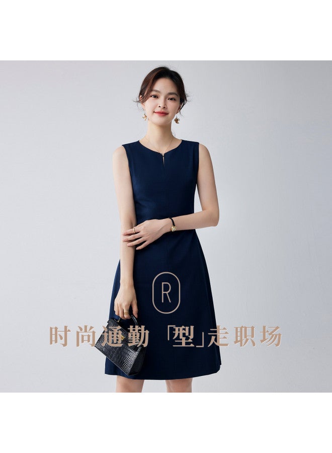 ROMON Women'S Dress, Intellectual And Elegant, Simple Midi-Length Sleeveless Dress For Women - Image 5