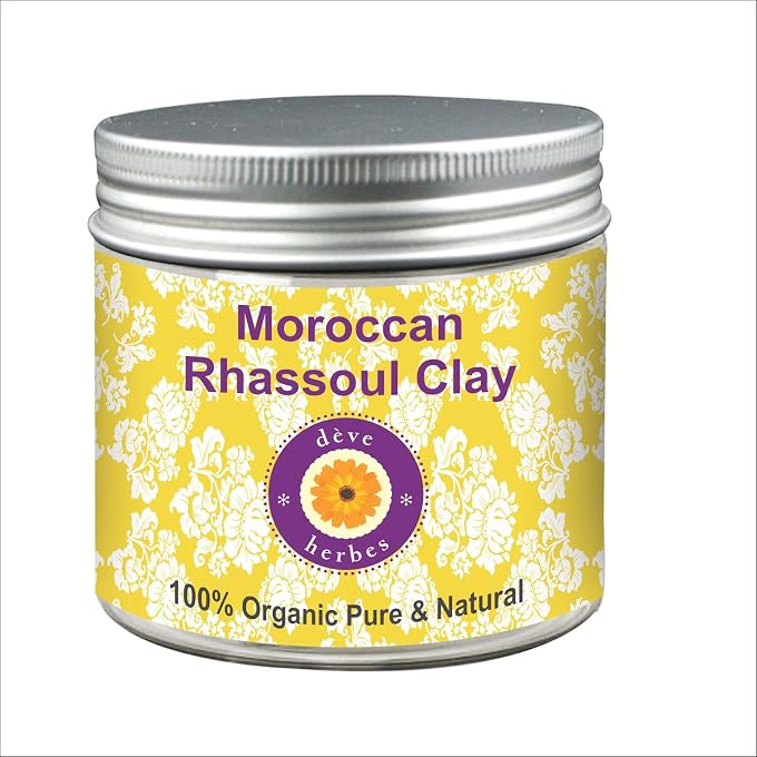 Deve Herbes Moroccan Rhassoul Clay 100 gm from the Atlas Mountains 100% Organic Pure & Natural - Image 1