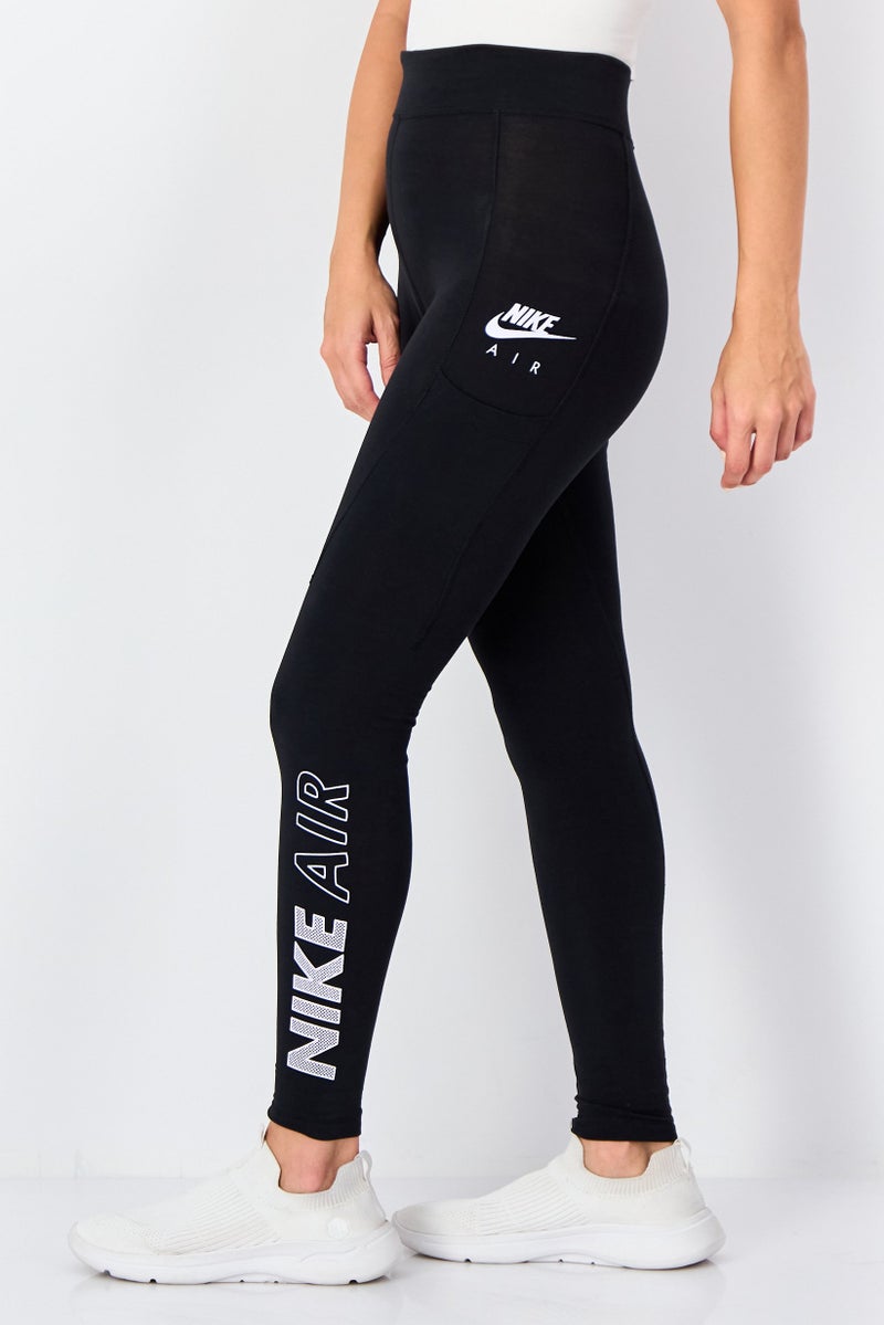 Nike Women Tight Fit Brand Logo Training Legging, Black - Image 3