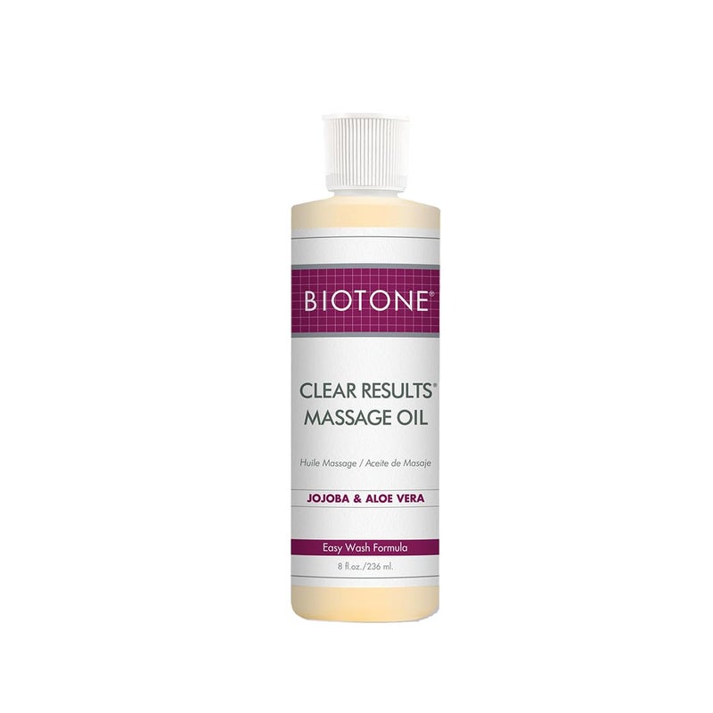Biotone Clear Results Massage Oil, 8 Ounce - Image 1