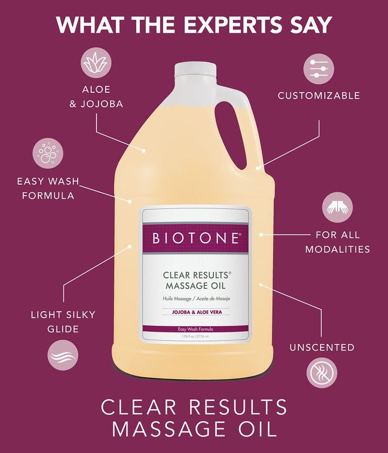 Biotone Clear Results Massage Oil, 8 Ounce - Image 5