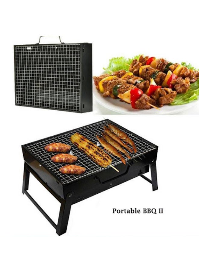 شواية الشواء المحمولة والقابلة للطي أسود - Image 4