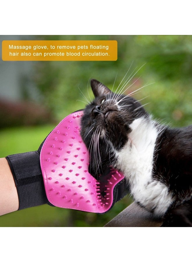 BYETOO BYETOO Pet Dog Cat Grooming Glove with 261Tips,Gentle Deshedding Brush Glove,Efficient Pet Hair Remover Mitt,Massage Tool with Enhanced Five Finger Design,for Dog,Cat,Rabbit,Horse with Long/Short Fur - Image 5