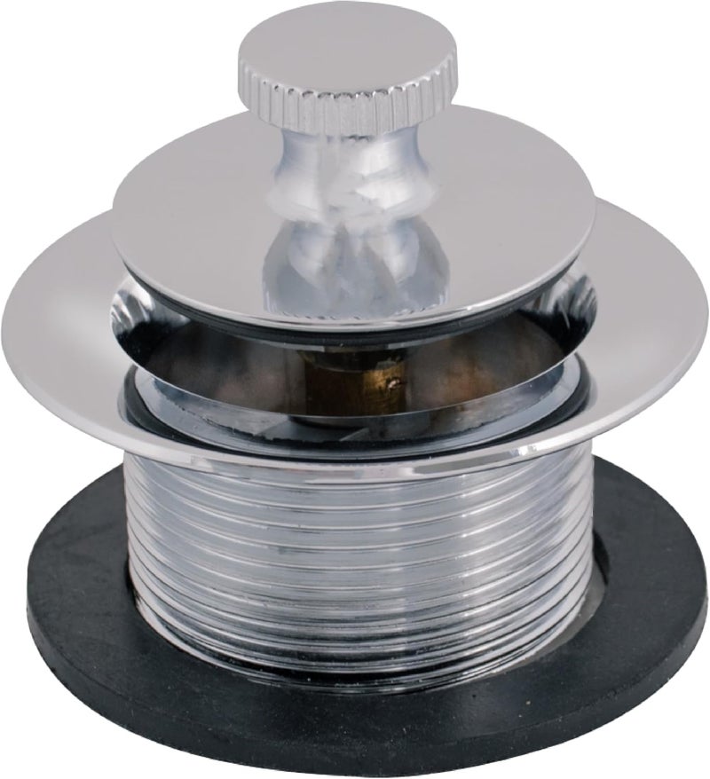 EZFLO Lift-n-Turn Bath Drain Assembly Kit, 1-1/2 in. x 11.5 Coarse Thread, 2-7/8 in. OD Flange, 5/16 in. Tapped Zinc Body, Chrome Plated, 35233 - Image 1