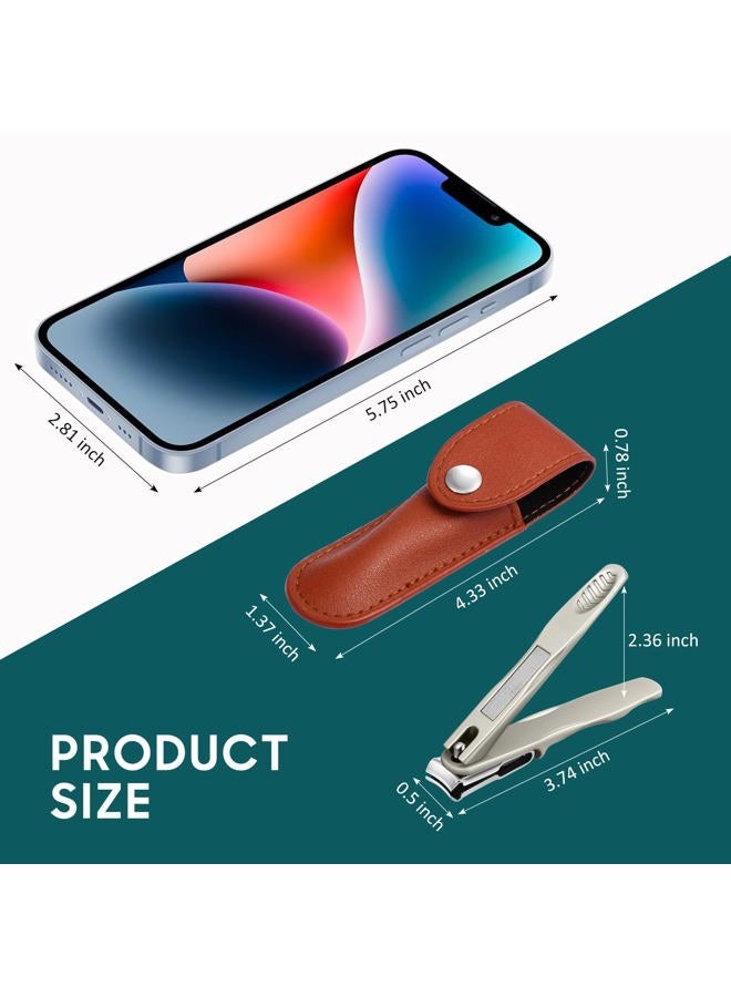 redriver Nail Clippers for Seniors, 360 Degree Rotary Fingernail and Toenail Clippers with Long Handle Ultra Sharp Sturdy Stainless Steel Heavy Duty Large Toe Nail Clippers for Thick Nails Built-in Nail File - Image 2