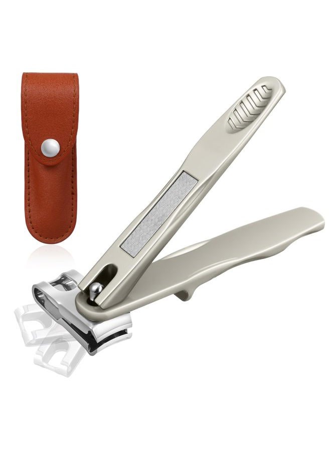 redriver Nail Clippers for Seniors, 360 Degree Rotary Fingernail and Toenail Clippers with Long Handle Ultra Sharp Sturdy Stainless Steel Heavy Duty Large Toe Nail Clippers for Thick Nails Built-in Nail File - Image 1