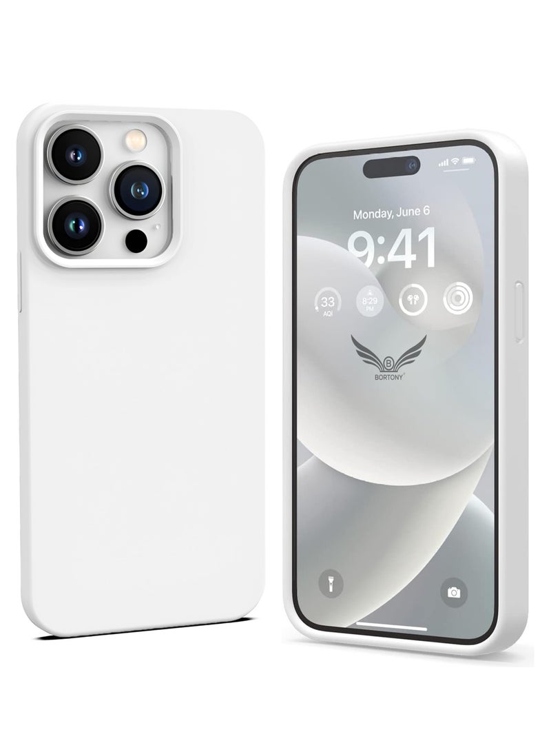 BORTONY iPhone 14 Pro Max Cover Liquid Soft Silicone iPhone 14 Pro Max Case Anti Scratch with Inside Micrfiber Lining Shockproof Protective Phone Case for iPhone 14 Pro Max 6.7 inch - Image 1