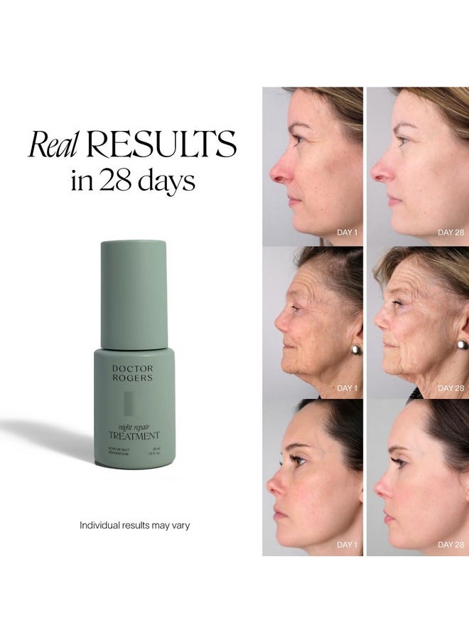 Doctor Rogers Restore - Doctor Rogers Night Repair Treatment Restoring & Hydrating Face Serum For Women & Men Antiaging Facial Serum For Skin Care Routine With Glycolic Acid Bakuchiol & Gluconolactone 30Ml - Image 1