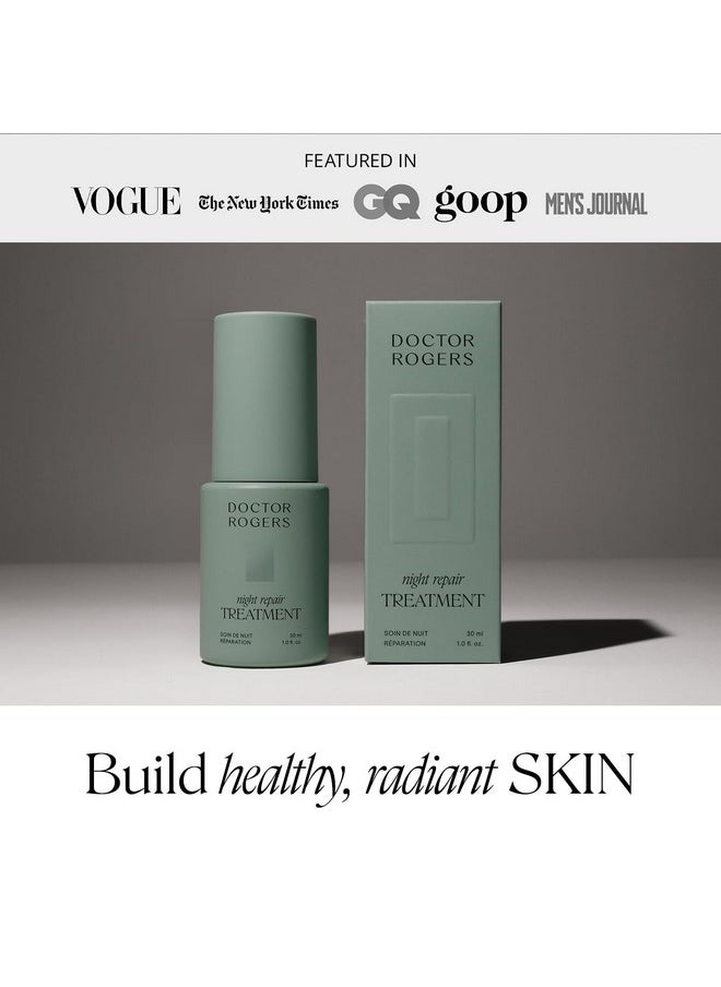 Doctor Rogers Restore - Doctor Rogers Night Repair Treatment Restoring & Hydrating Face Serum For Women & Men Antiaging Facial Serum For Skin Care Routine With Glycolic Acid Bakuchiol & Gluconolactone 30Ml - Image 1