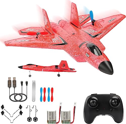 RoofWorld RC Plane F22 RC Airplane Fighter Ready to Fly 24Ghz 2 Channel Remote Control Plane RC Airplanes Toy for Boys Girls Kids Beginners - Image 1