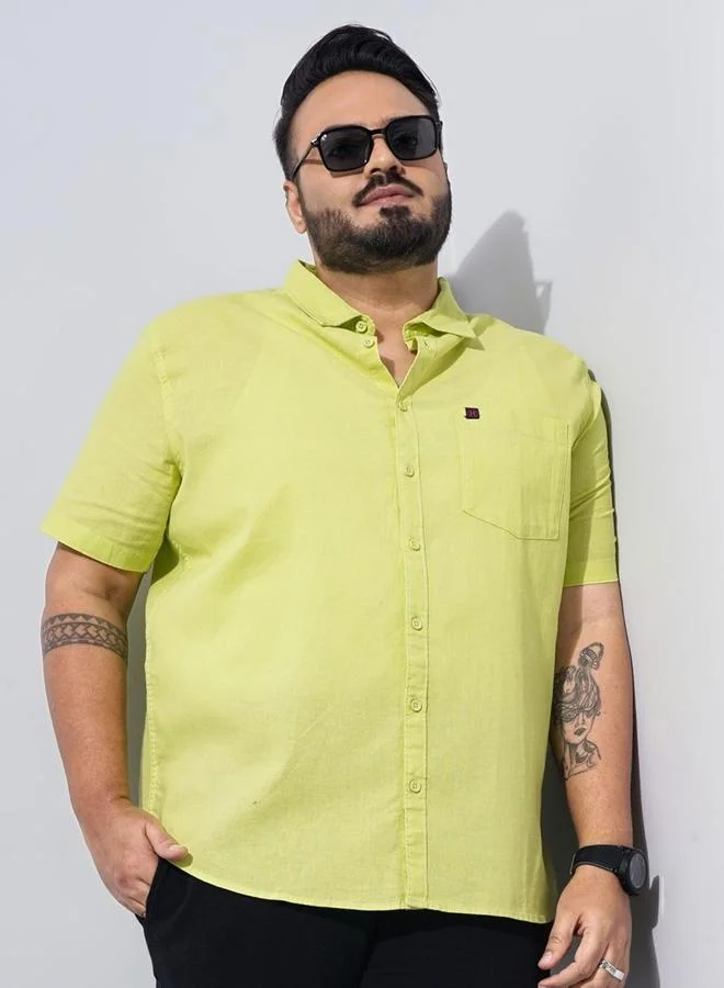 تايك تو قميص كاجوال رجالي أخضر مقاس عادي من هارد سودا