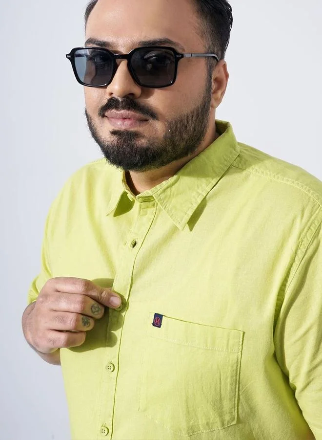 تايك تو قميص كاجوال رجالي أخضر مقاس عادي من هارد سودا